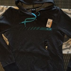 OAKLEY dark grey hoodie ~ size S